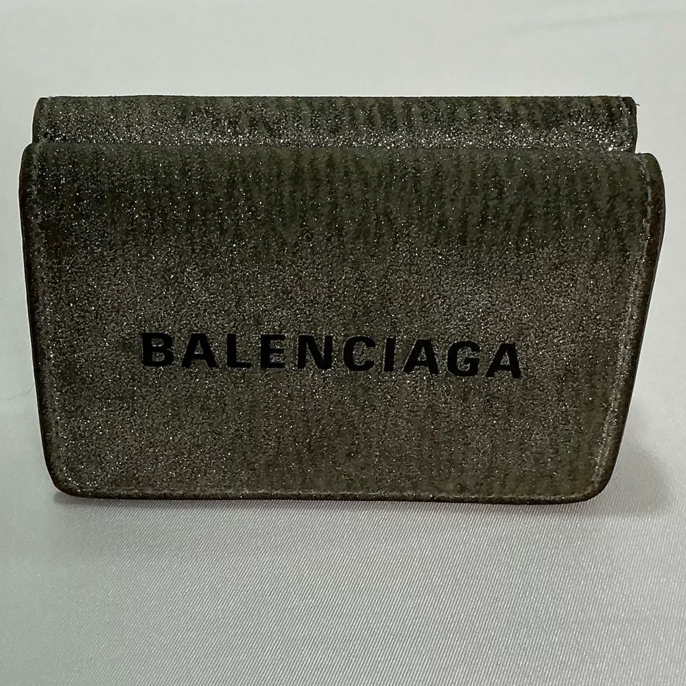 Balenciaga Silver glitter Paper Mini Wallet - Picture 16 of 16